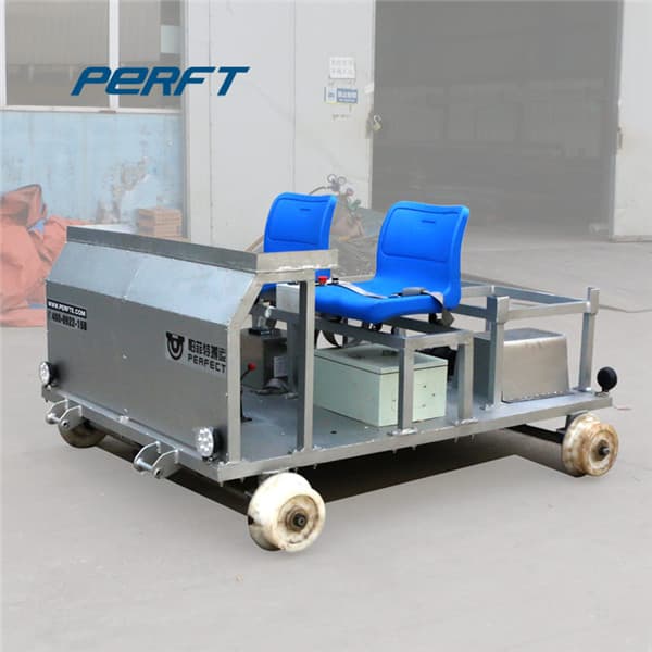 industrial motorized cart with swivel casters 30 tons